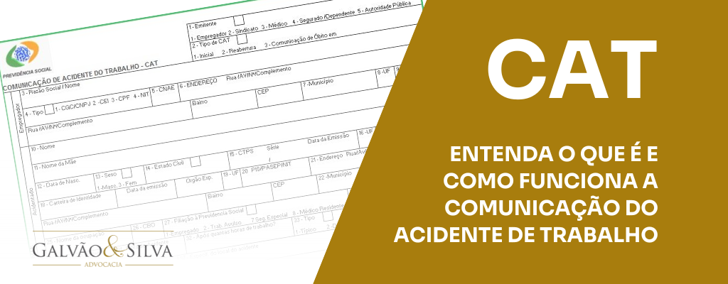 CAT o que é e como funciona a comunicação do acidente de trabalho