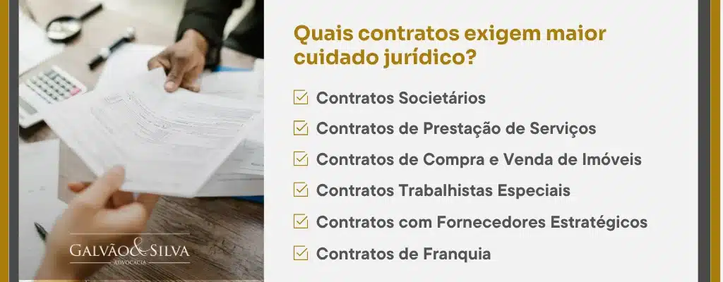 Quais contratos exigem maior cuidado jurídico