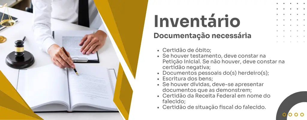 Documentação necessária para um inventário