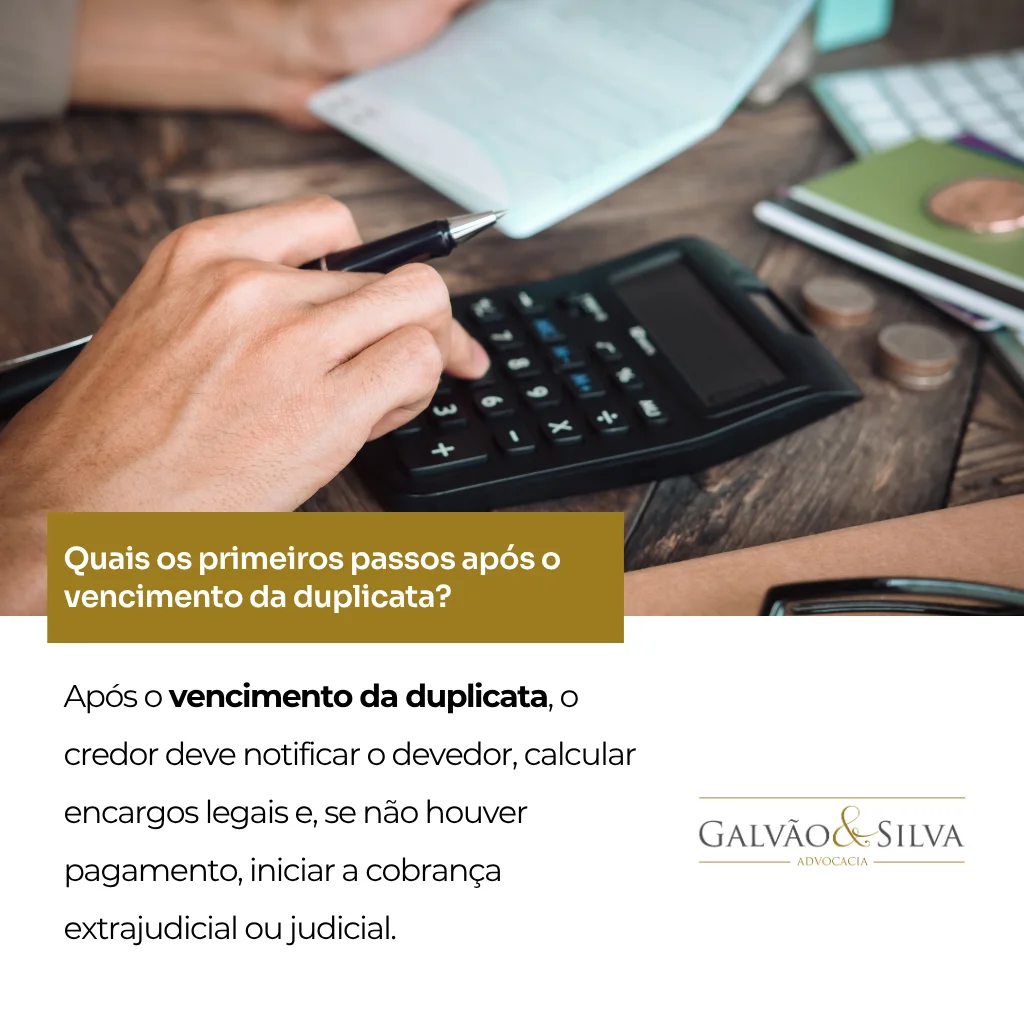 Quais os primeiros passos após o vencimento da duplicata