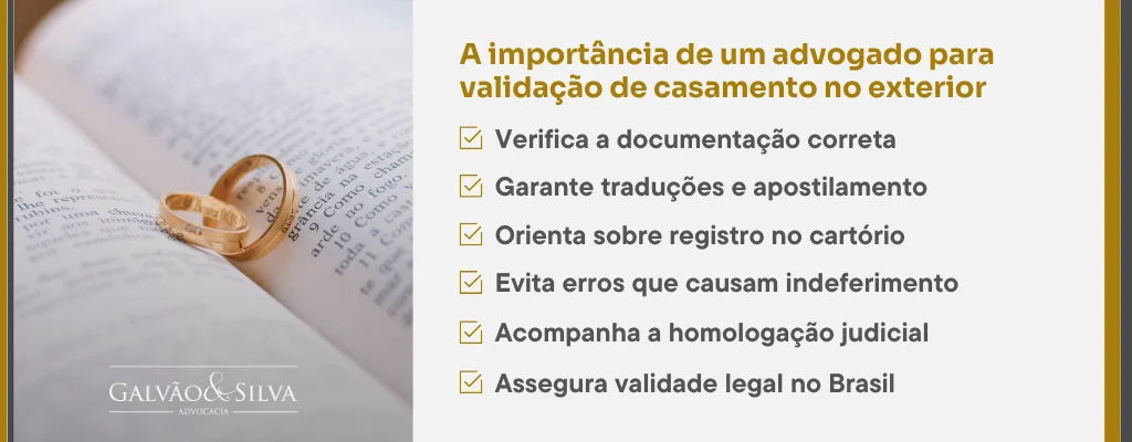 A importância de um advogado para validação de casamento no exterior