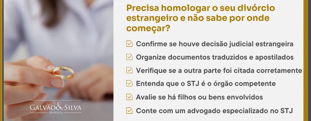 Precisa homologar o seu divórcio estrangeiro e não sabe por onde começar