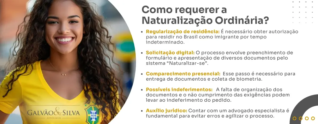 Como requerer a Naturalização Ordinária
