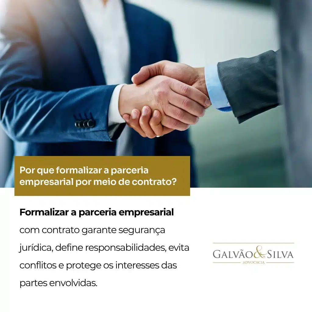 Por que formalizar a parceria empresarial por meio de contrato