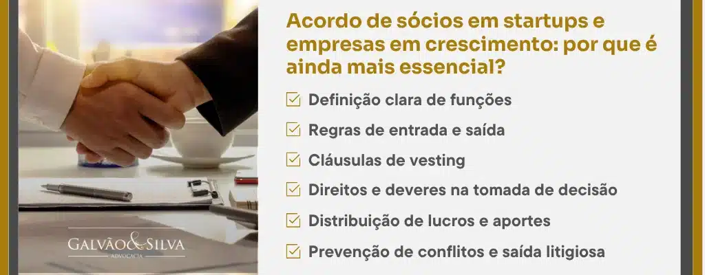 Acordo de sócios em startups e empresas em crescimento por que é ainda mais essencial