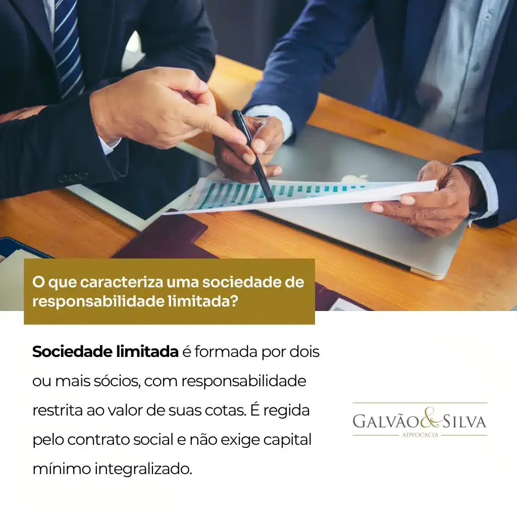 O que caracteriza uma sociedade de responsabilidade limitada