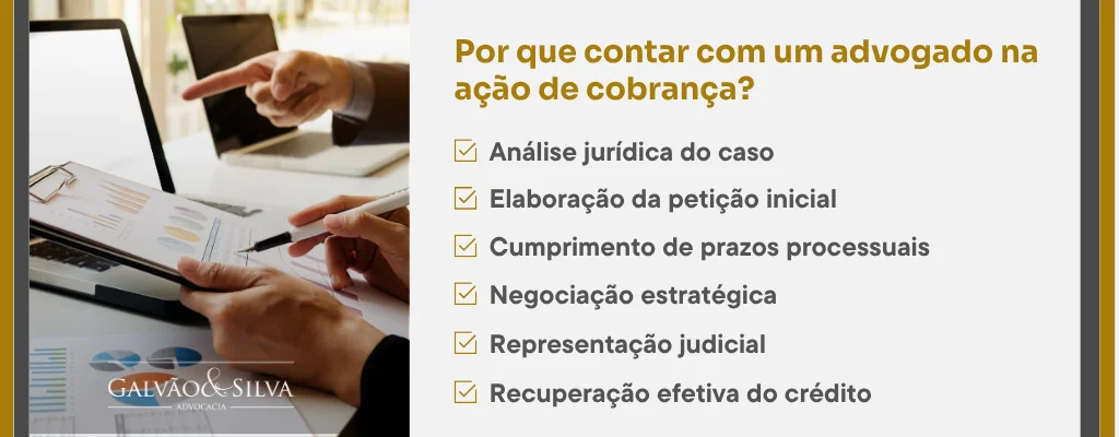 Por que contar com um advogado na ação de cobrança