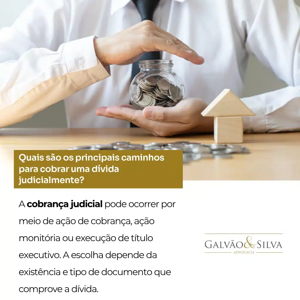 Quais são os principais caminhos para cobrar uma dívida judicialmente