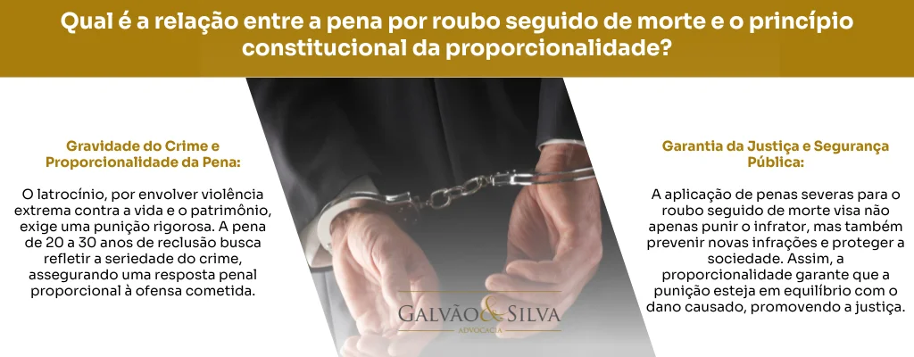 Qual é a relação entre a pena por roubo seguido de morte e o princípio constitucional da proporcionalidade