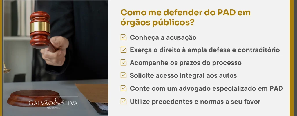 Como me defender do PAD em órgãos públicos