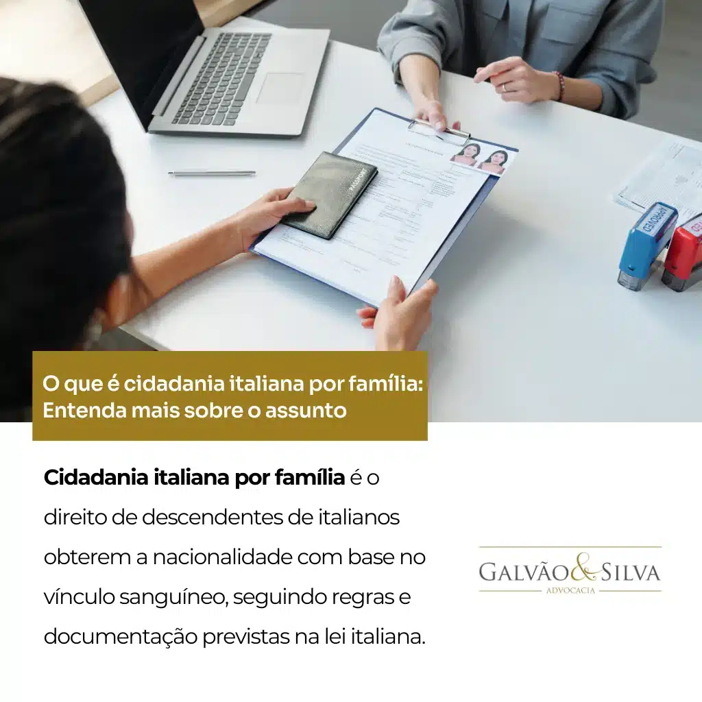 O que é cidadania italiana por família