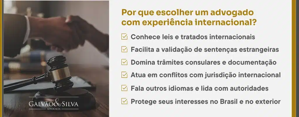 Por que escolher um advogado com experiência internacional