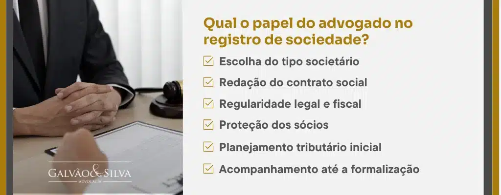 Qual o papel do advogado no registro de sociedade