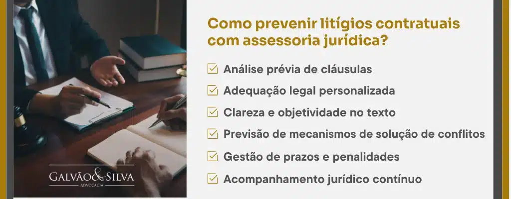 Como prevenir litígios contratuais com assessoria jurídica