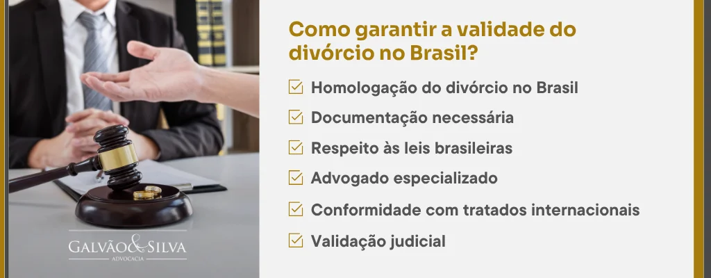 Como garantir a validade do divórcio no Brasil
