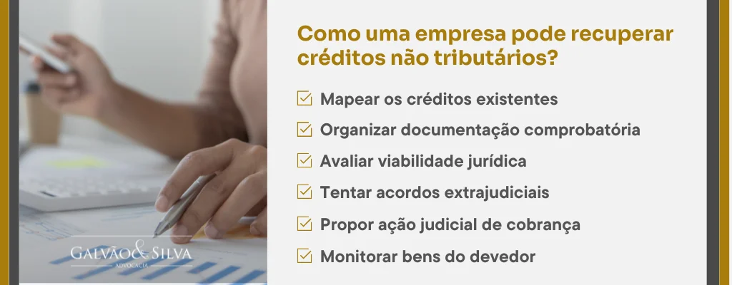 Como uma empresa pode recuperar créditos não tributários