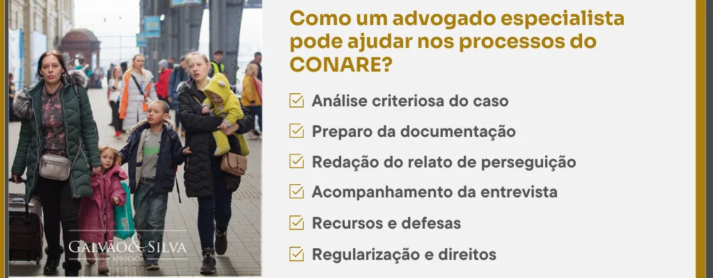 Como um advogado especialista pode ajudar nos processos do CONARE