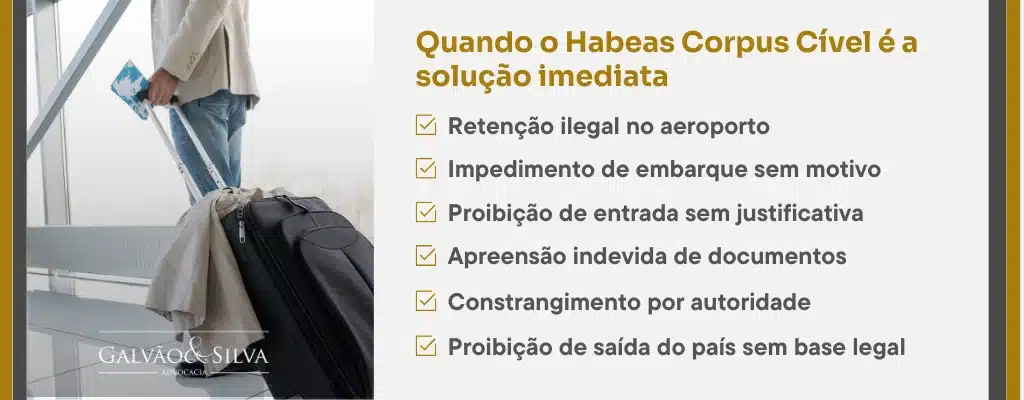 Quando o Habeas Corpus Cível é a solução imediata