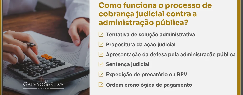 Como funciona o processo de cobrança judicial contra a administração pública