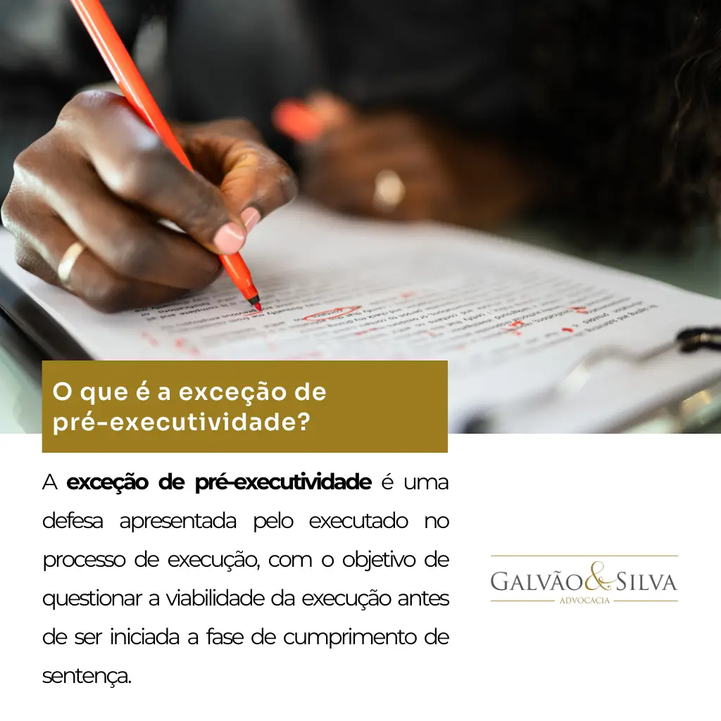 O que é a exceção de pré-executividade