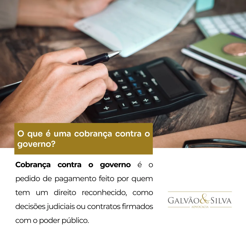 O que é uma cobrança contra o governo