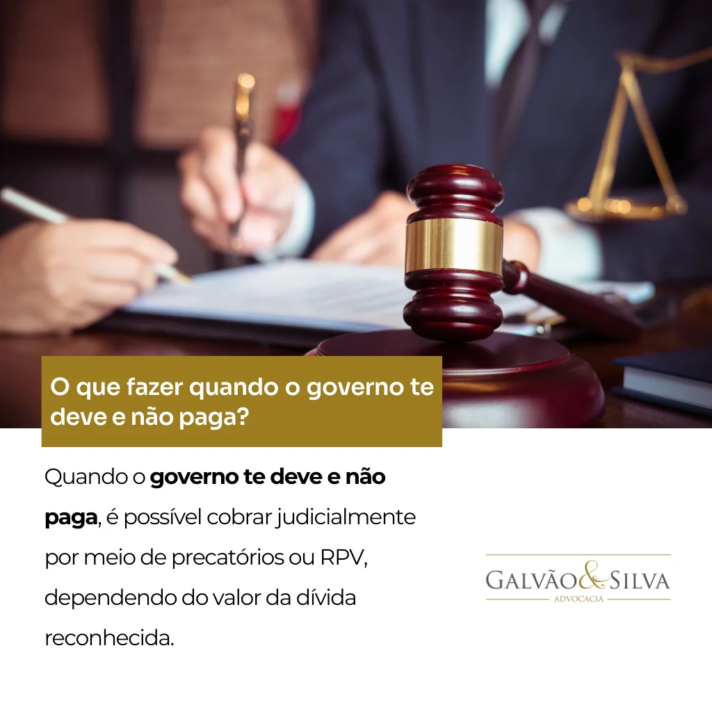 O que fazer quando o governo te deve e não paga 