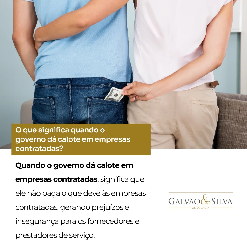 O que significa quando o governo dá calote em empresas contratadas