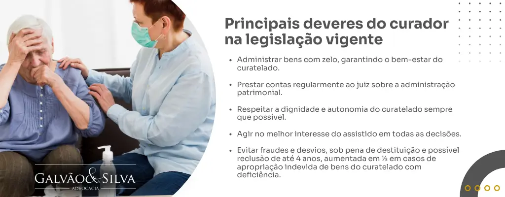 Principais deveres do curador na legislação vigente