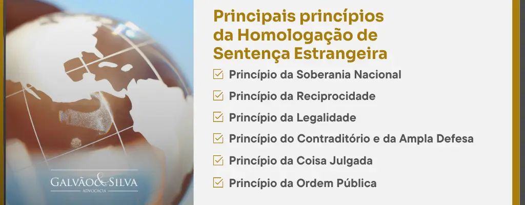 Principais princípios da homologação de sentença estrangeira