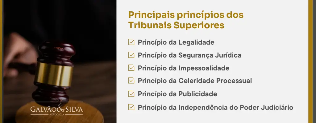 Principais princípios dos Tribunais Superiores
