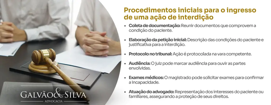 Procedimentos iniciais para o ingresso de uma ação de interdição (1)