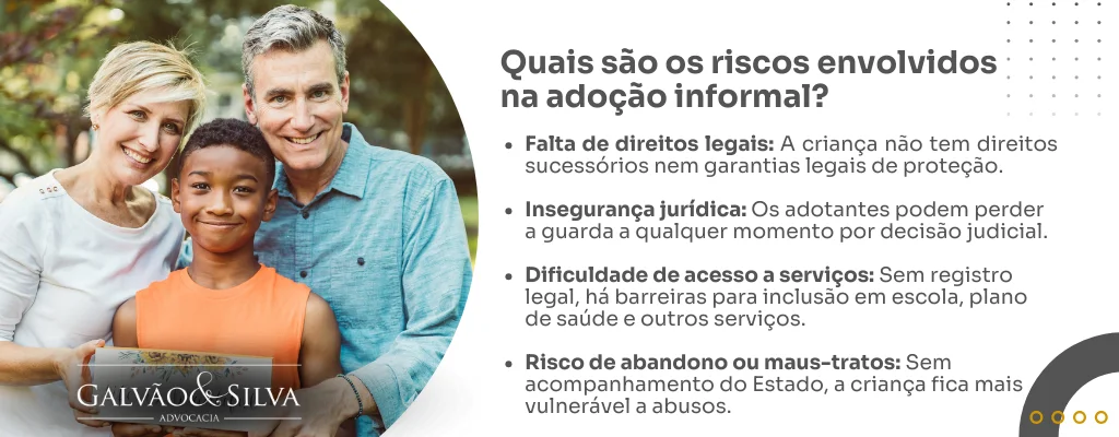 Quais são os riscos envolvidos na adoção informal