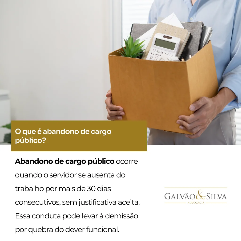 O que é abandono de cargo público