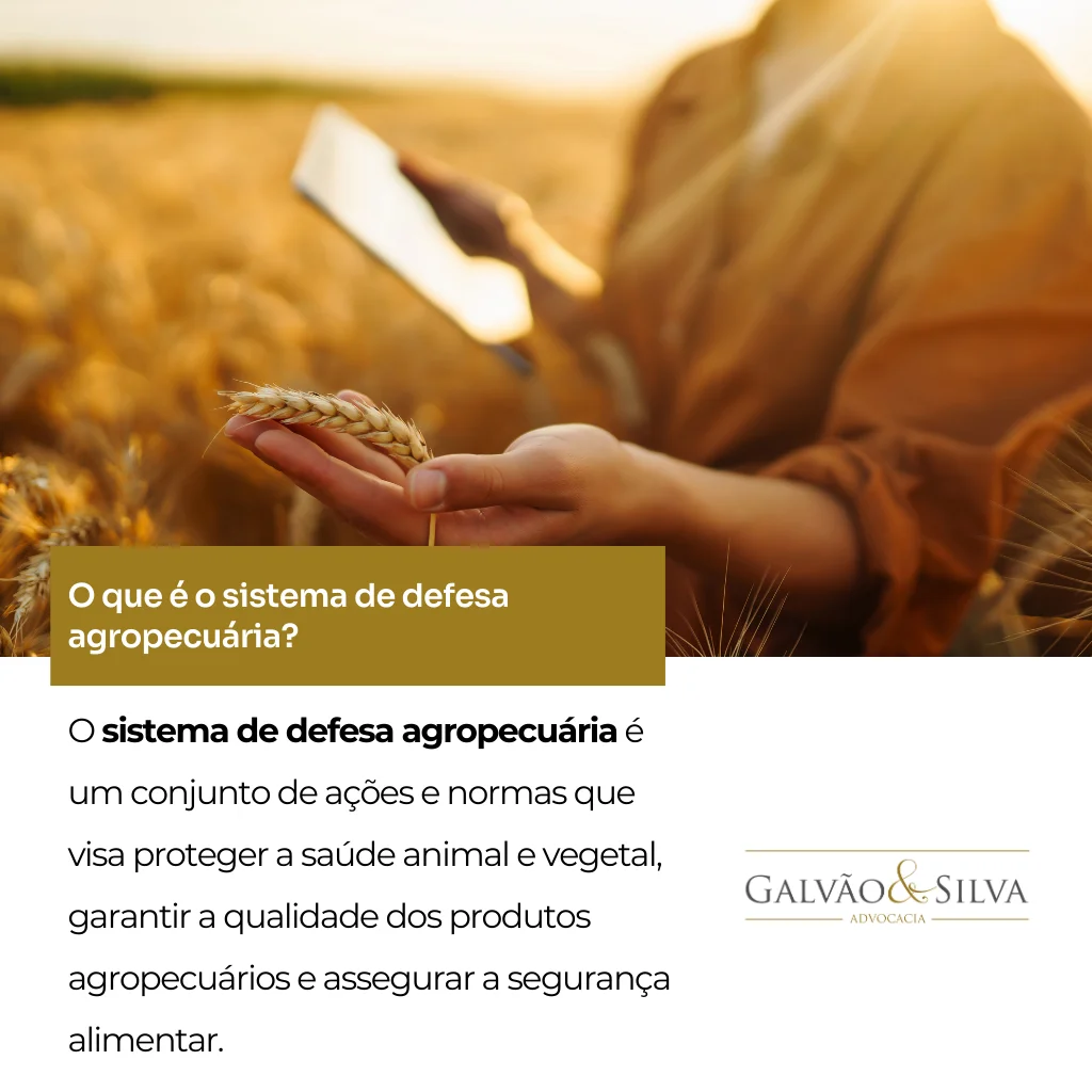 O que é o sistema de defesa agropecuária