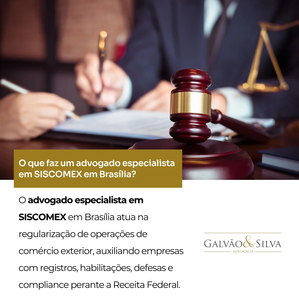 O que faz um advogado especialista em SISCOMEX em Brasília