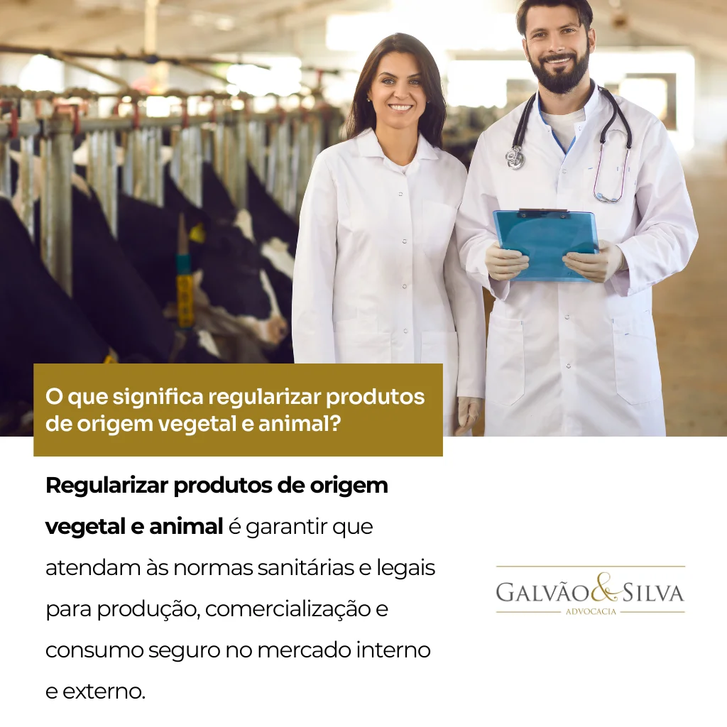 O que significa regularizar produtos de origem vegetal e animal