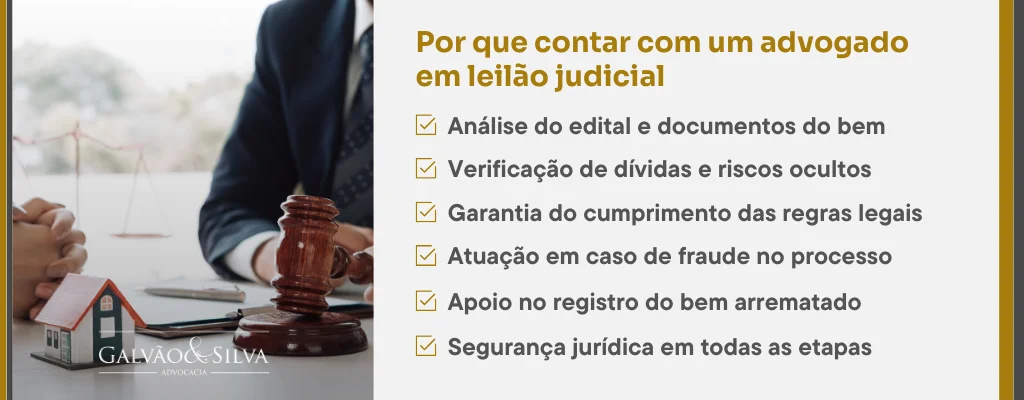 Por que contar com um advogado em leilão judicial